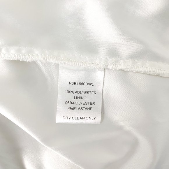 Parker XS Mesh Floral Asymmetric Mini Dress White - Picture 10 of 13